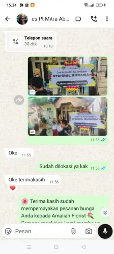 Testimonial Papan Bunga sangkanhurip